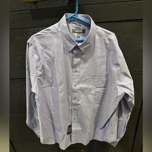 Kenneth Cole reaction men’s button-down shirt new with tags purple stripe